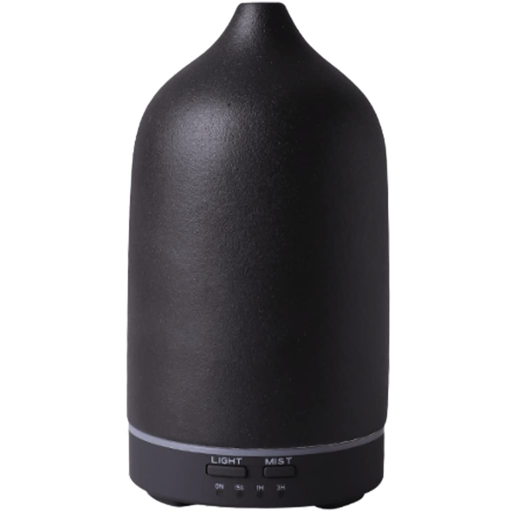 Diffusore di Olio Essenziale ad ultrasuoni in Ceramica, umidificatore Intelligente per Camera da Letto per Interni, Dimensioni ridotte 160 ml, Forma a Vaso, luci notturne Colorate