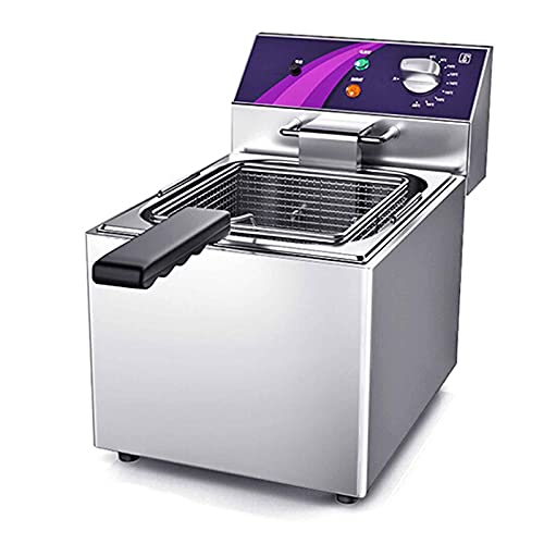 Fritteuse Super 12L Elektrische Fritteuse 3100w Kommerziell 201 Edelstahl Pommes Fritteuse 0~200°c Automatische…