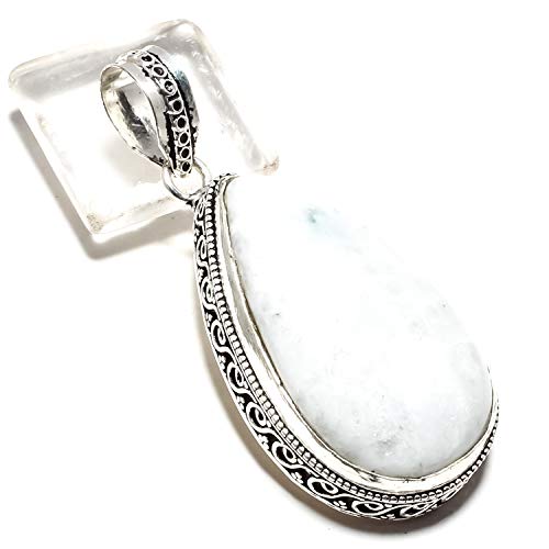 Pendentif pierre de lune arc-en-ciel argent 925 : évitez les allergies