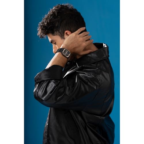 Image of Fastrack Vyb Pioneer with Quartz Analog Black Dial Black Alloy Strap Watch for Men - FV30048KM02W