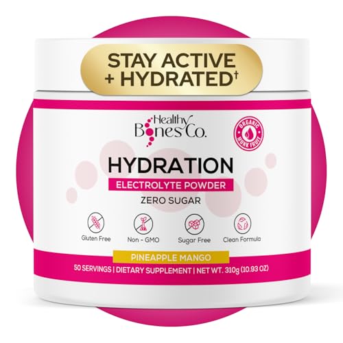 Sugar-Free Electrolyte Powder Drink Mix Fast Hydration Naturally Sweetened with