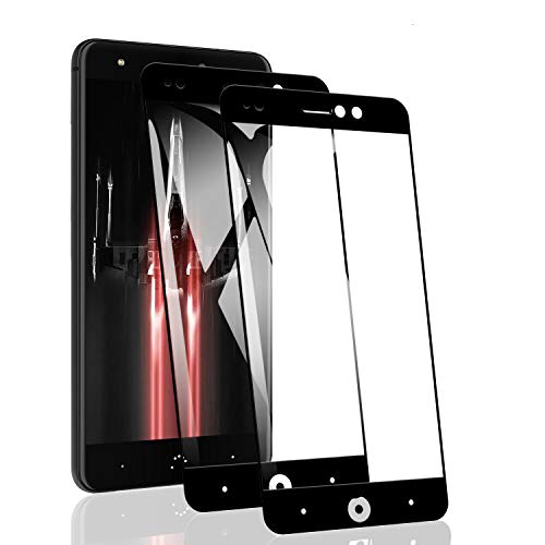 RSSYTZ [2 Pack Protector de Pantalla para BQ Aquaris X Cristal Templado, [9H Dureza] [Resistente a Arañazos] [Admite la función de Huella Digital] Vidrio Templado Screen Protector
