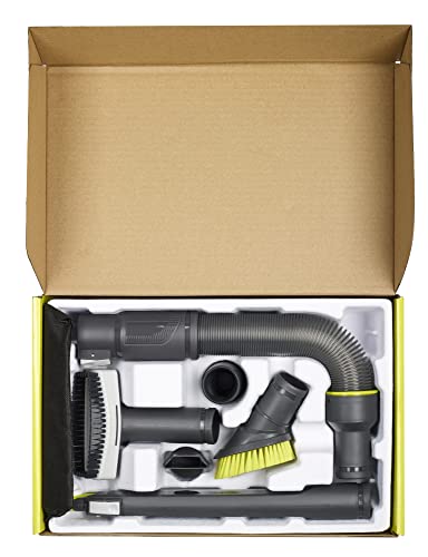 Ryobi Kit 6 Accessori Per La Pulizia Dell'Auto Per Aspirapolvere R18Hv / R18Pv / R18Wdv0 / Rvc1530Iptg / Rvc1220Ig Rakva04