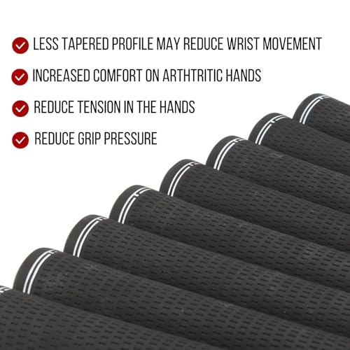 Majek 13 Piece Senior Men's Jumbo OverSize Golf Grips +1/8" Thicker than Standard, Perfect for Large Hands or Arthritic Fingers by Majek - Image 3