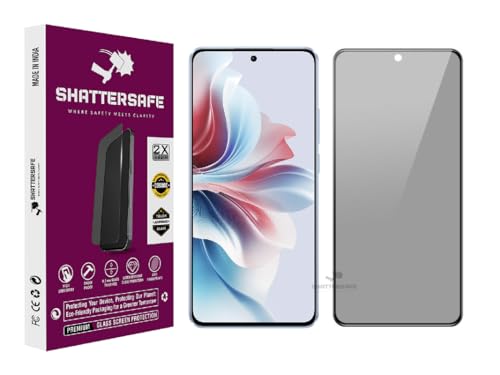 Image of Anti-Spy Privacy Tempered Glass Compatible For Oppo F25 Pro 5G [Pack of 1]. 9H Hardness, Anti-Scratch, Edge-to-Edge Protection With Easy Installation Kit & Case Friendly Fit.
