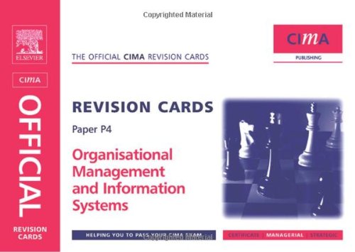 Buy Organisational Management and Information Systems: Paper P4 (CIMA Managerial Level 2008) — BookShops.in