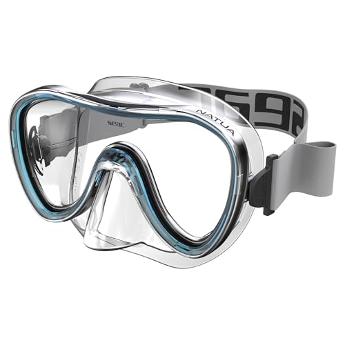 SEAC Natua, Maschera per Snorkeling e Immersioni Monolente in Silicone