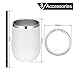 VEGOND Wine Tumblers Bulk 12 Pack, 12oz Stainless Steel Stemless Wine Glass with Lids and Straws, Double Wall Vacuum Insulated Tumbler Cup, Coffee Mug for Cold Hot Drinks