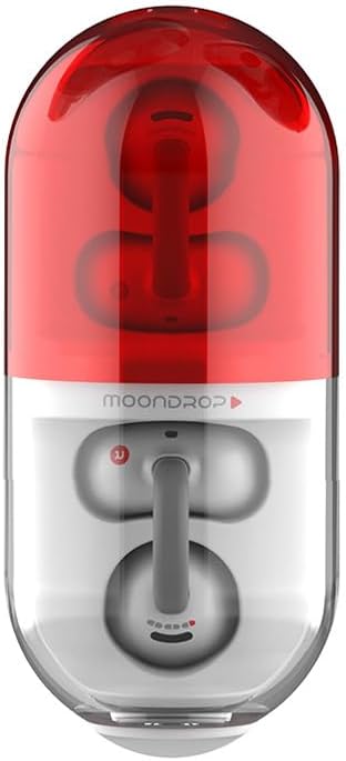 Person wearing Moondrop Pill Open Ear Headphones