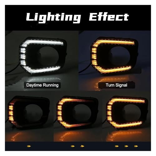 Luces Circulación Diurna Parachoques Toyota Tacoma 2016-2022 Acabado LED 4