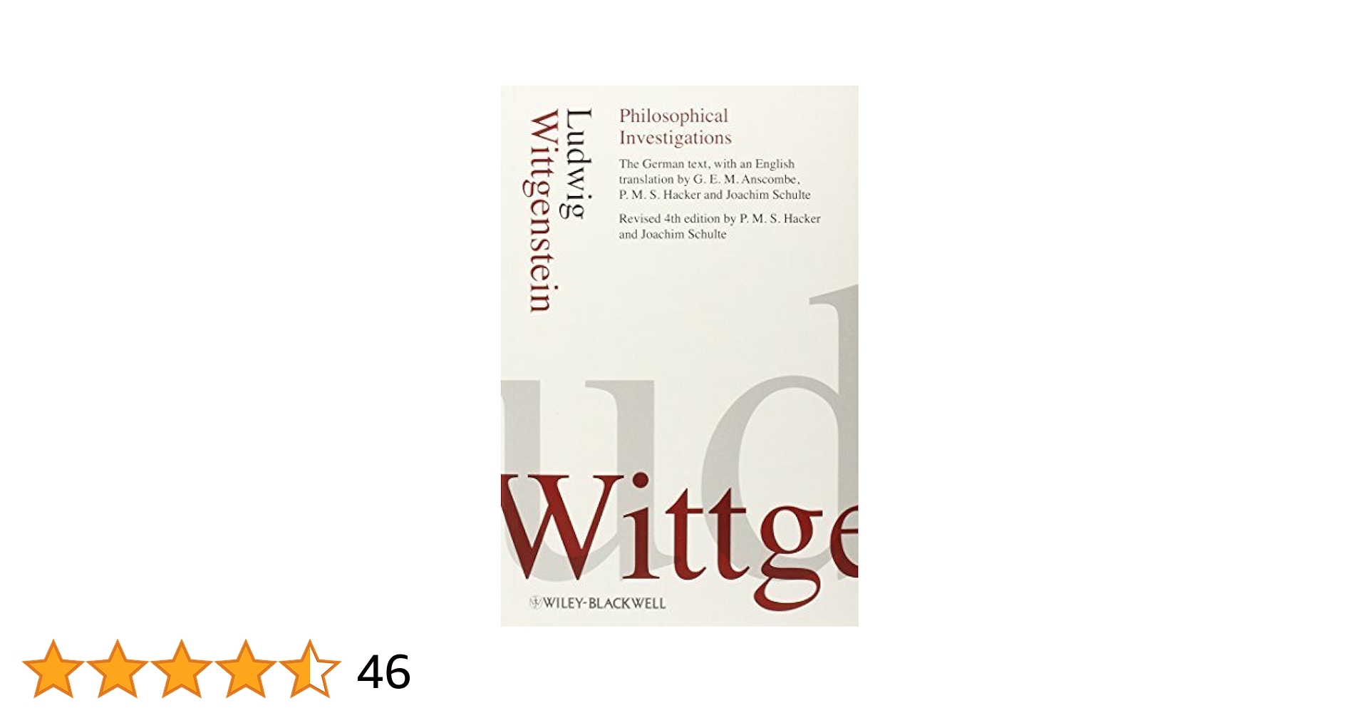 Philosophical Investigations Wittgenstein，Ludwig Philosophical Investigations: Ludwig Wittgenstein, G.E.M.
