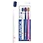 White, Dark Blue, Pink