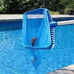 Image of Telescopic Pool Cleaning Pole with Deep Leaf Net, Adjustable 15.74 ft Reach, 2-Piece Set, Multicolor