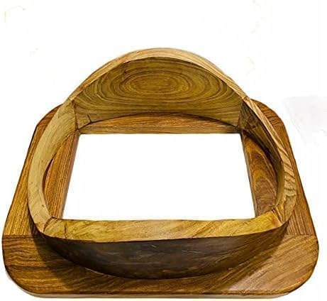 Diving Divers Helmet Stand U.S Navy Mark V Scuba Divers Helmet Base Natural Finish Wood, 18 inch