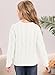 Girls Cable Knit Sweaters Chunky Long Sleeve Crewneck Drop Shoulder Warm Pullover Sweater Tops Size 5-14Y White