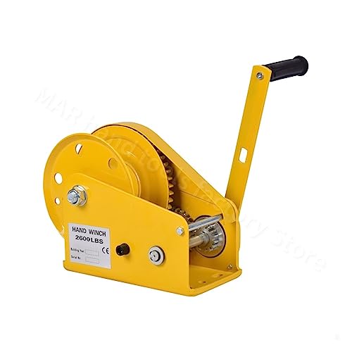 Winche eléctrico manual portátil 1200 LB con manivela miniatura 6