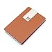 Rerii Business Card Holder Leather Surface Stainless Steel Business Card Case Name Card Holder (Brown D)