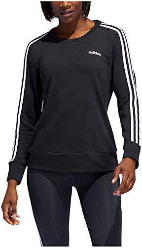 Pull adidas femme noir col rond taille S idéal pour le sport et le quotidien
