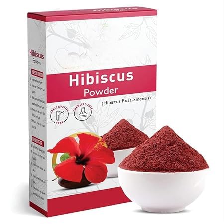 JB Hibiscus Powder-100g | 100% Pure & Natural Hibiscus Flower Powder |Hibiscus Rosa-Sinensis For Hair Care & Face Pack| Gudhal Ka Phool Powder for Hair Conditionin