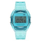 [アディダスオリジナルスウォッチ] デジタルトゥークリスタル DIGITAL TWO Crystal ブルーパール 文字盤 レジン ミネラルガラス クォーツ 時計 腕時計 ブランド AOST24065 [並行輸入品]