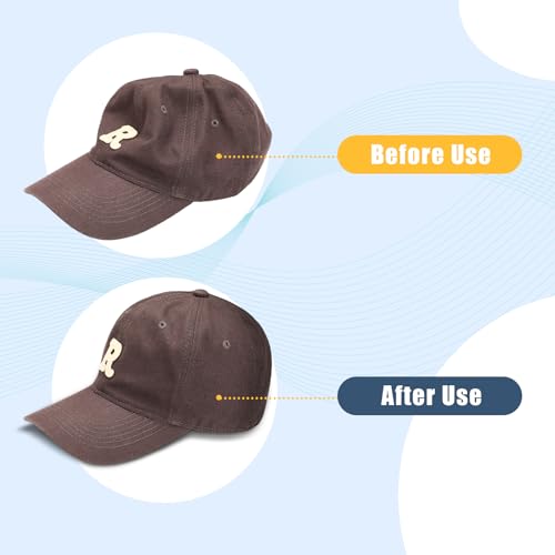Image of Coume 36 Pcs Hat Inserts Ball Caps Shapers for Baseball Caps Reusable Plastic Hat Crown Insert Inner for Sports Peaked Cap Accessories White