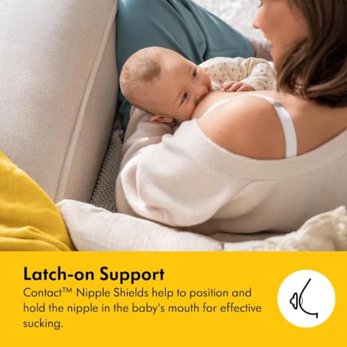 Medela Silicone Contact Nipple Shields, Soft Ultra-Thin Design, Made Without BPA, 1 Pack of 2 Shields (20 mm) and Case