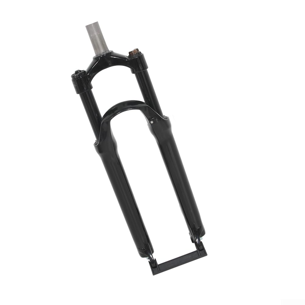Horquilla delantera mecánica de aleación de aluminio para MTB con función de bloqueo, rebote ajustable y manejo sensible (66.0 cm gris)