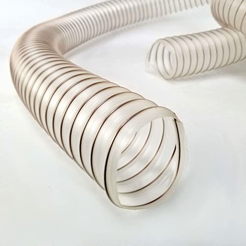 Tuyau 50mm polyuréthane flexible antistatique 3m pour gaine d'aspiration murale