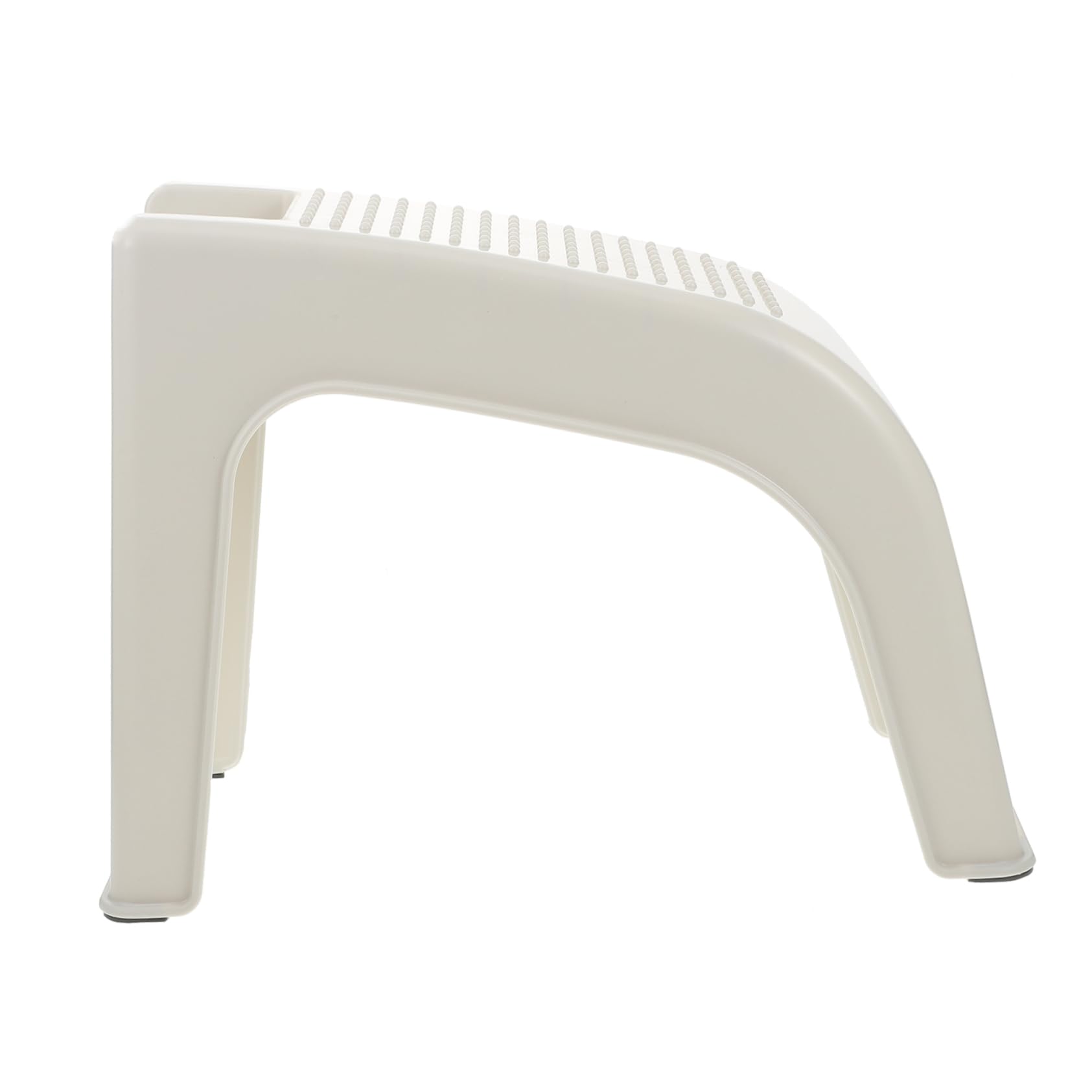 Ciieeo Poggiapiedi in Plastica Bianco Antiscivolo per Pedicure Lavorazione Fine e Sollievo Dalla Stanchezza, Sgabello Compatto per Uso Domestico e Saloni di Cura Piedi