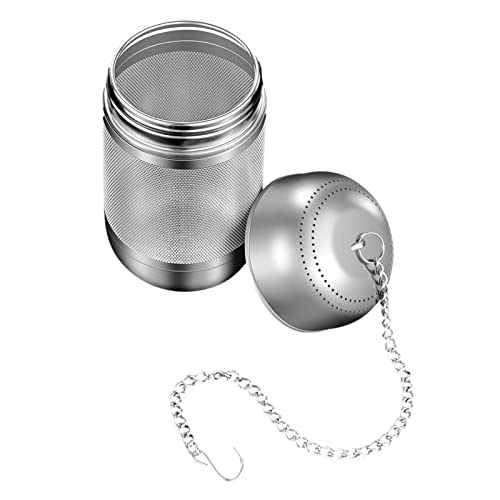 Infusor de té, bola de especias de malla de acero inoxidable, colador de té de malla extra fina duradero sin fugas de especias, infusor de té a granel con amplios usos, infusor de té para