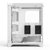 Fractal Design Meshify 3 White TG Clear Tint - Gaming Computer-Gehäuse – Facetten-Mesh-Front – DREI Momentum 14 Lüfter enthalten - E-ATX/ATX/mATX Unterstützung – Ansicht 9