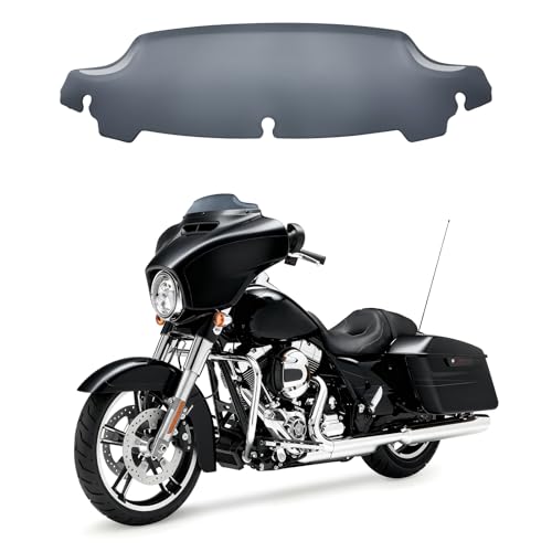 DREAMIZER Smoke 4.5" Wave Windshield Windscreen Compatible with Harley Touring Street Glide Ultra Limited Electra Glide Tri Glide FLHT FLHX FLHXS FLHTK 2014-2024 by DREAMIZER - Used condition - Image 8