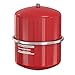 Flamco Flexcon Premium Vase d'expansion à membrane fixe de 25 litres 1/3 bar pour installations en circuit fermé et chauffage, climatisation et réfrigération, rouge, garantie 15 ans 16923
