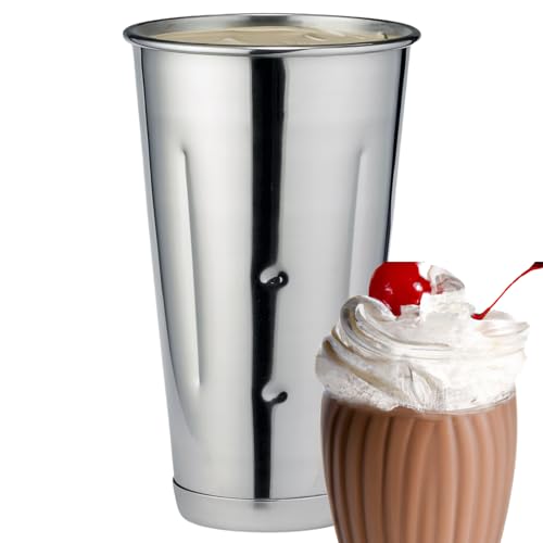Stainless Steel Malt Cup 887.2 ml Milk-Shake Cup, Smoothie Cup, Mixing Tin White