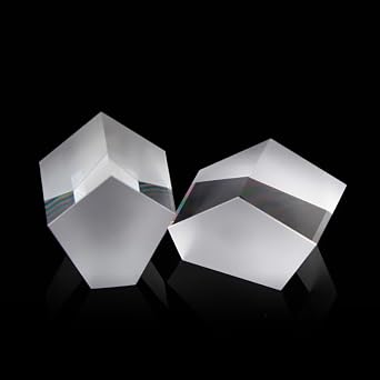 1pc 25mm Optical Glass Pentaprism Right Angle Prism 90 Degree Mirror Polygonal Special Triangular Penta Prism Pentagonal