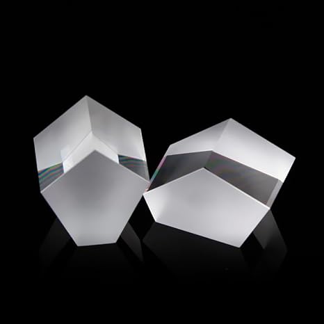 1pc 25mm Optical Glass Pentaprism Right Angle Prism 90 Degree Mirror Polygonal Special Triangular Penta Prism Pentagonal