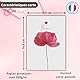 roxisha - 10 Stück Danksagungskarten + bedruckte Umschläge | Mohnblume | Postkarte 10,4 x 14,8 cm | Dankeskarten Hochzeit Geburt Geburtstag Taufe Party Kommunion Ruhestand