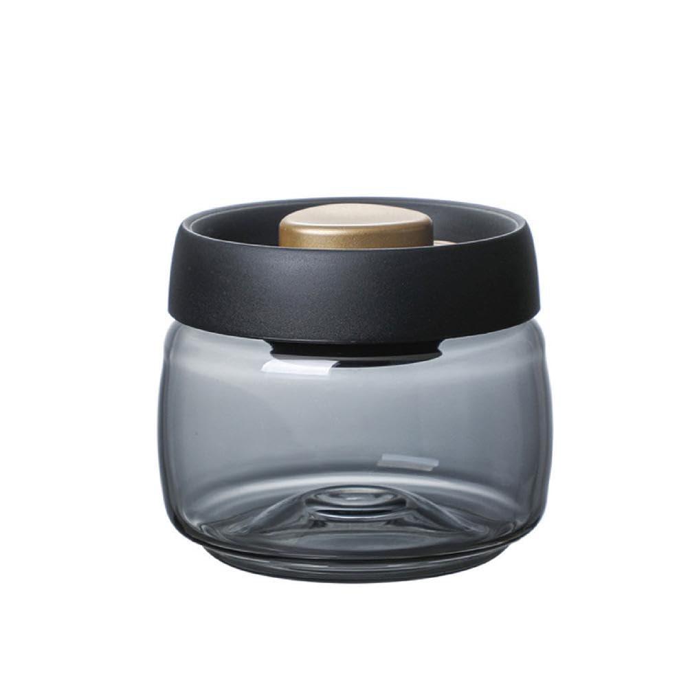 Boîte à Café Sous Vide - Récipient De Stockage Alimentaire Hermétique - Conteneurs à Café En Verre Transparent - Bocal De Rangement Scellé Sous Vide