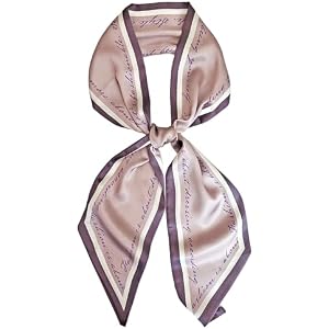 Silk Head Scarf for Hair Fashion Headwrap for Women Lightweight Neck Tie