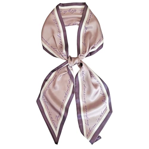 Silk Head Scarf for Hair Fashion Headwrap for Women Lightweight Neck Tie