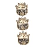Pendentif rétro en laiton - utilisations multiples, vous pouvez l'utiliser pour fabriquer un collier, un bracelet, un porte-clés, des breloques de téléphone, des breloques de et plus d'articles, breloques de chat en laiton
