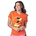 Zumba Unisex Magliette Grafiche da Allenamento Funzionale Fitness Traspiranti per Uomo e Donna, Tangerine, XS/S