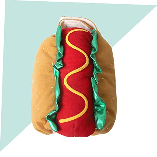 Disfraz divertido de perro hot dog para mascotas XXS miniatura 5