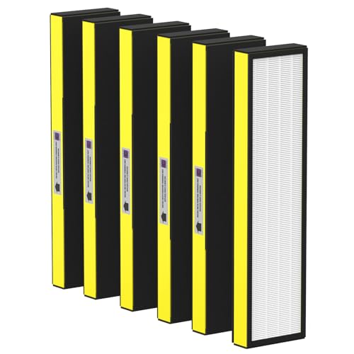 FMDZFL 6 Pack FLT5000 True HEPA Replacement Filter C for Purifier AC5000, AC5000E, AC5250PT, AC5350B, AC5350BCA, AC5350W, AC5300B, CDAP5500B, AP2800CA