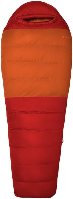 Marmot Lost Coast 40 shorts, dun vuxen mamma sovsäck, 600+ ankdunfyllning, lätt och varm, packbar, 168 cm, lämplig ner till -12