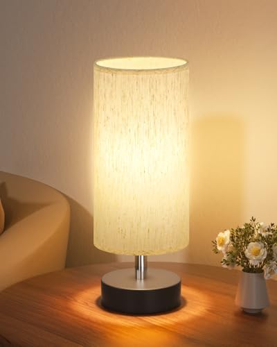 Small Table Lamp for Bedroom - Bedside Lamps for Night Stands, Mi...