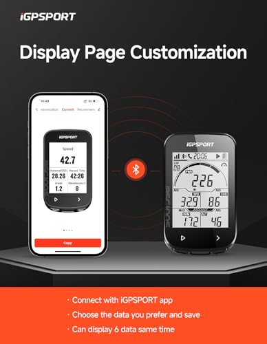 Image of iGPSPORT BSC100S GPS Bike Computer Wireless, 2.6 inch LCD Display 40H Rechargeable Waterproof Cycling Computer (BSC100S)