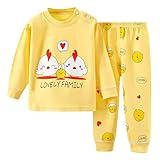 [EOQIFJM] ベビー 上下セット パジャマ 子供 キッズ 綿100％ ベビー服 男の子 女の子 ルームウェア ナイトウェア ボーイズ ガールズ レギンス 春 夏 秋 冬 子ども服 ジャージ 無地 カジュアル 薄手 吸汗 速乾 通気 軽量