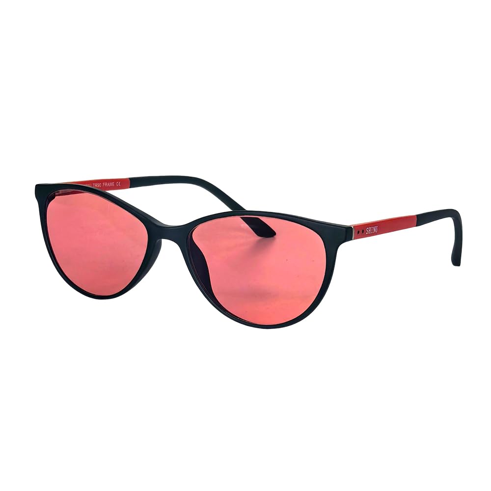 SHINU FL-41 Migränebrille Blaulichtbrille für Bildschirmflimmern und Lichtempfindlichkeit