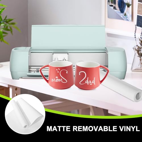 UCEC 12'' × 15 ft White Removable Vinyl Compatible with Cricut Maker 3 & 4, Removable Smart & White Adhesive Vinyl Compatible with Cricut Explore 3 & 4, for DIY Crafts Decor Projects, 1 Pack by UCEC - Image 9